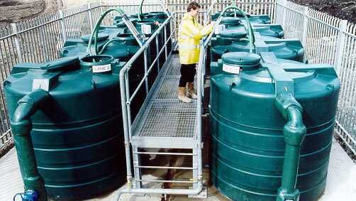 HDPE Tank type methane stripping plant.